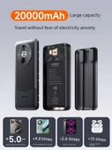 10000mAh Taşınabilir Şarj Aleti - Type-C Kablolu - Gece Siyahı - 6