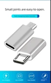 Type-C Lightning Micro USB Android Adaptör - Type-C Dişi - Android Erkek - Siyah - 11