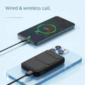 Vivo Uyumlu Manyetik Kablosuz Powerbank - 10000mAh - Mavi - 5