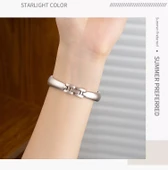 Paslanmaz Çelik Apple Watch Kordon - iwatch 1-9/se 42/44/45mm Yıldız Rengi Buzlu - 11