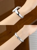 Paslanmaz Çelik Apple Watch Kordon - iwatch 1-9/se 42/44/45mm Yıldız Rengi Buzlu - 2