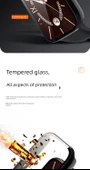 Xiaomi Bileklik 9 Pro Uyumlu Mürekkep Mavi PC Kılıf ve Temperli Film - 9