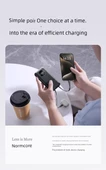 10000mAh Taşınabilir Şarj Aleti - Type-C Kablolu - Gece Siyahı - 10