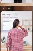 Uzun Kollu Pamuk Mutfak Önlüğü - Yağa Dayanıklı - Unisex - Ev İşleri - Tokalı Eğik Cepli - Kırmızı - 11