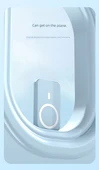 Vivo Uyumlu Manyetik Kablosuz Powerbank - 10000mAh - Mavi - 11