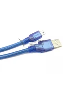 MP3 Tablet Araç Navigasyon USB Data Kablosu - 1m - Şeffaf Mavi - 4