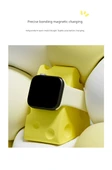 Apple Watch Silikon Şarj Standı - Peynir Rengi - 10