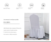 Pileli Etekli Sandalye Kılıfı - Kırmızı - 8