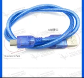 MP3 Tablet Araç Navigasyon USB Data Kablosu - 1m - Şeffaf Mavi - 11