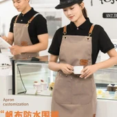 Su Geçirmez Kanvas Önlük - 306 Derin Kahve thumbnail 3