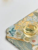 Çin Zen Stil Çay Matı Masa Örtüsü - [Dongli Krizantem] Çay Matı - 6