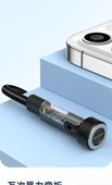 3'ü 1 Arada Dönen Manyetik Data Kablosu - 1m Kırmızı Apple Lightning - 10