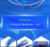 MP3 Tablet Araç Navigasyon USB Data Kablosu - 1m - Şeffaf Mavi - 6