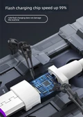 Android Micro USB Data Kablosu - 5A Hızlı Şarj - 0.25M - 2'li Paket - 6