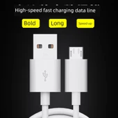 Android Micro USB Data Kablosu - 5A Hızlı Şarj - 0.25M - 2'li Paket - 3