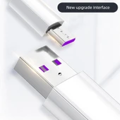 Android Micro USB Data Kablosu - 5A Hızlı Şarj - 0.25M - 2'li Paket - 7