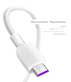 Android Micro USB Data Kablosu - 5A Hızlı Şarj - 0.25M - 2'li Paket - 9