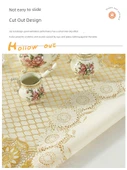 Su Geçirmez PVC Masa Örtüsü - Ayçiçeği 40*84cm Dikdörtgen Altın - İki Parça - 3