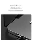USB OTG Manyetik Adaptör - [Işıklı Düz Başlıklı Ayrı TYPE-C Manyetik Taban Yuva] Manyetik Erkek Başlık Gerektirir - 10