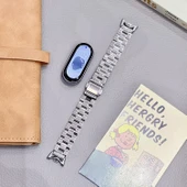 Xiaomi Bileklik 9 Seramik Metal Kordon - Gümüş (13-17cm Bilek) - 1