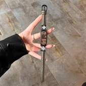 Xiaomi Bileklik 3/4 Uyumlu Dört Yapraklı Yonca Desenli Deri Kordon - Siyah Kahverengi - 1