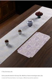 Fu Lu Yunjin Çay Matı - Mavi Mor Kabak 30x150 - 12