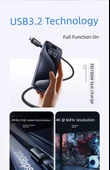 100W USB-C - USB-C Kablo - 1.5 Metre - Tungsten Altın - 20Gbps - 4K - 9
