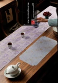 Fu Lu Yunjin Çay Matı - Mavi Mor Kabak 30x150 - 6