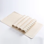 Kaymaz Banyo Duş Paspası - 35x56cm Kare Desenli Mavi - 3