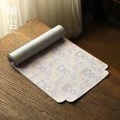 Fu Lu Yunjin Çay Matı - Mavi Mor Kabak 30x150 - 1