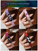 Xiaomi Mi Band 9 Şampanya Kiraz Tozu Milanese Manyetik Kordon + 2 Adet HD Film - 5