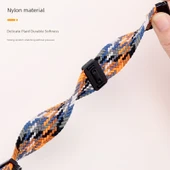Honor Watch 5 Üzüm Moru Manyetik Örgü Kordon - Siyah Konnektör - 4