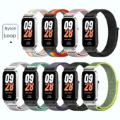 Xiaomi Bileklik 8 Active Dokuma Kordon - Yedi Renk [Nylon, Gümüş Çerçeve] - 9