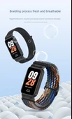 Xiaomi Bileklik 8 Active Dokuma Kordon - Yedi Renk [Nylon, Gümüş Çerçeve] - 11