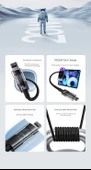 USB-C - Lightning Hızlı Şarj Kablosu - Haoyue Beyaz 1m (Çift C Ağızlı, 100W) - 7