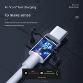Type-C Data Kablosu - 100cm - PD 20W Şarj Başlığı ve Hızlı Şarj Kablosu Seti - 3