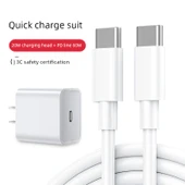 Type-C Data Kablosu - 100cm - PD 20W Şarj Başlığı ve Hızlı Şarj Kablosu Seti - 1