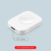 Apple Watch Kablosuz Şarj Aleti - Fildişi Beyazı - Type-C - 1