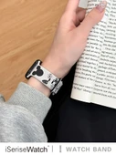 42mm (1~3. Nesil) Apple Watch Uyumlu Silikon Kordon ve Ekran Koruyucu - Yıldız Işığı Kahverengi - 2