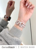 42mm (1~3. Nesil) Apple Watch Uyumlu Silikon Kordon ve Ekran Koruyucu - Yıldız Işığı Kahverengi - 4