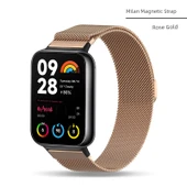 Xiaomi Bileklik 9Pro Milanese Manyetik Metal Kordon - Rose Gold - 1