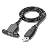 USB 2.0 Uzatma Kablosu - 0.3m - Klasik Erkek Dişi Yarım Kaplı - 3