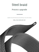 Xiaomi Bileklik 9Pro Milanese Manyetik Metal Kordon - Grafit Grisi Çift Bölmeli - 5
