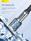iPhone 8-14 için 2'li 25cm Beyaz Plastik USB Hızlı Şarj Kablosu - 3