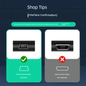 Mini USB Dirsekli Data Kablosu - 0.15m - Sola Bükümlü - 2