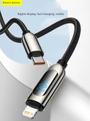 2 Metre Siyah Dijital Ekranlı Hızlı Şarj Kablosu - PD 20W - 3
