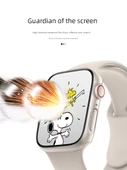 Apple Watch ultra/2 49mm için Entegre Koruyucu Film Kılıf - Şeffaf - 3