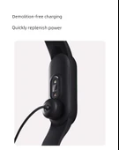 Xiaomi Bileklik 2 Siyah Şarj Kablosu + Şarj Başlığı - 8
