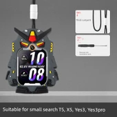 Çocuk Akıllı Saat Boyun Askısı Kılıfı - Gundam Siyah - Xiaoxun T5/YES3/X5/YES3pro thumbnail 1