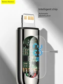 2 Metre Siyah Dijital Ekranlı Hızlı Şarj Kablosu - PD 20W - 5